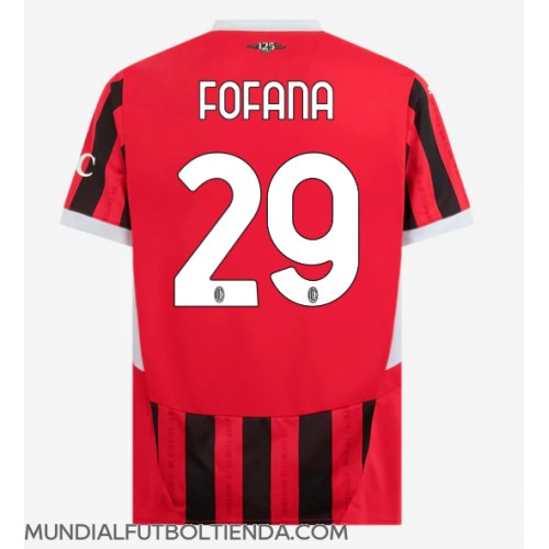 Camiseta AC Milan Youssouf Fofana #29 Primera Equipación Replica 2024-25 mangas cortas